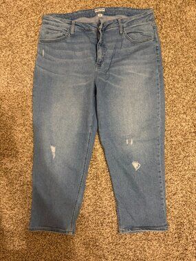 AVA & VIV DISTRESSED STRAIGHT CROP